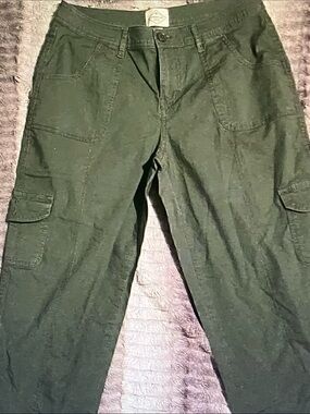 St. John's Bay Olive Green Cargo Pants - Utility Pocket Style